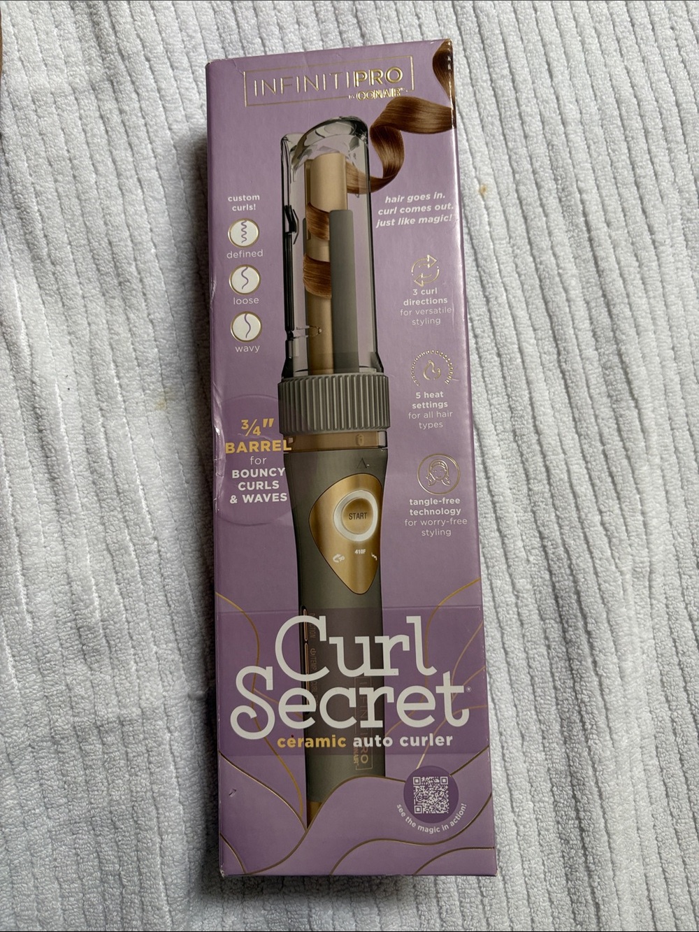 InfinitiPro Curl Secret Ceramic Auto Curler-NWT